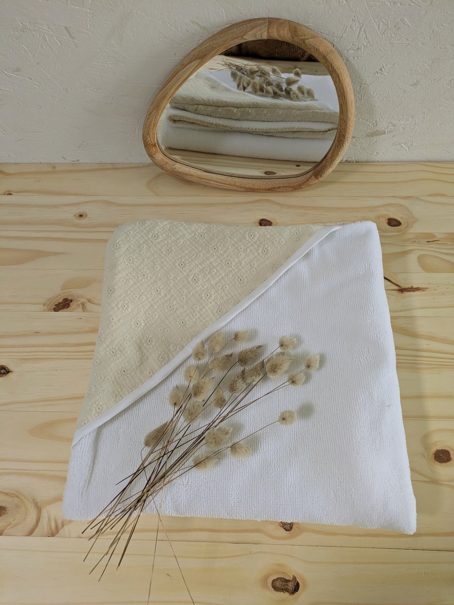 grande serviette de bain enfant fille bambou