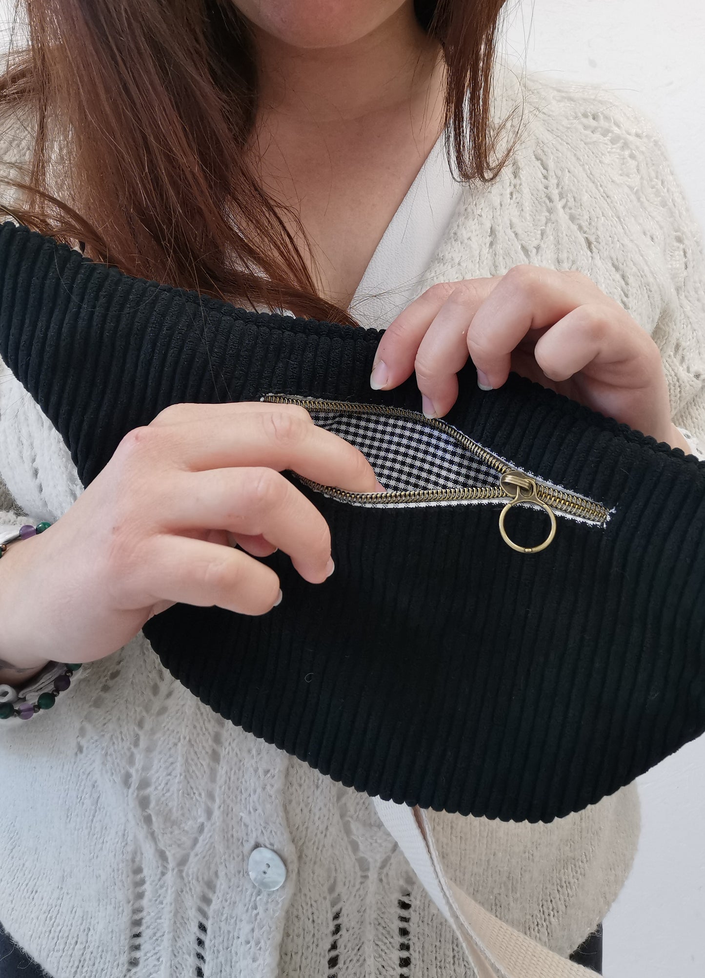 Sac Banane Femme velours noir - 2 modèles - édition limitée