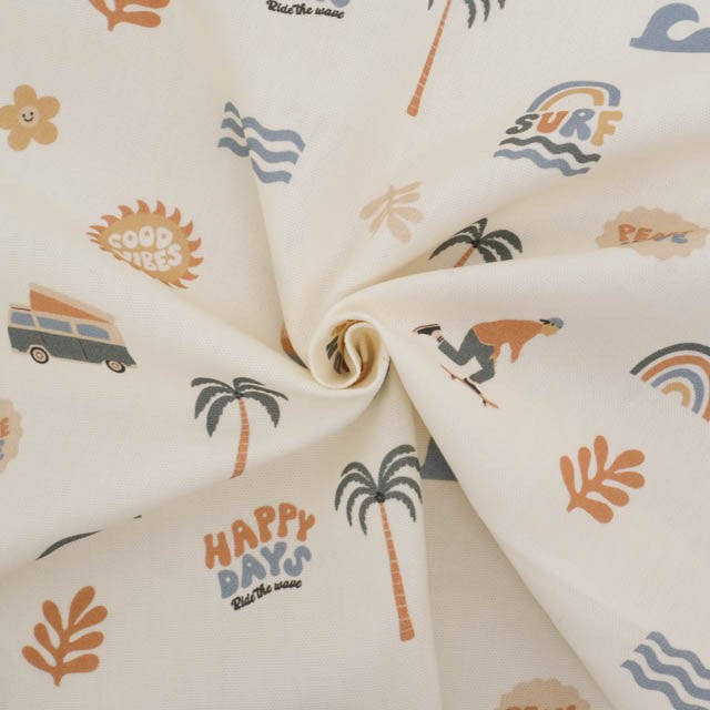 Coton épais motif surf skate beige
100% coton
Oeko-tex: non
Lavage: 30°
Blanchiment : Blanchiment à proscrire
Repassage : Repassage au fer froid (110 °C)
Nettoyage à sec : Nettoyage à sec à proscrire
Séchage : Séchage en machine à proscrire