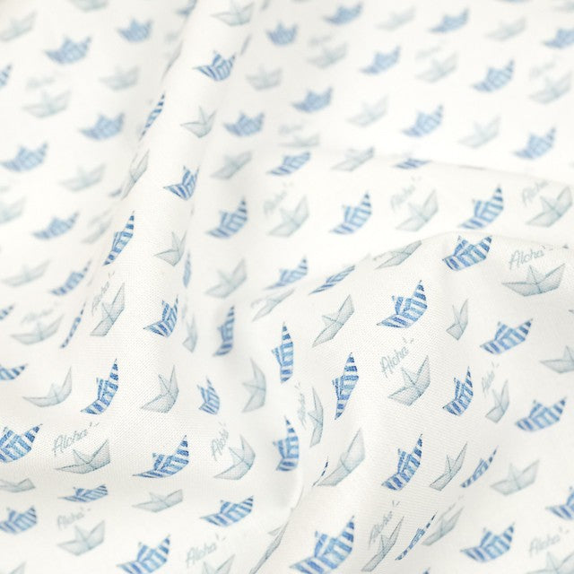 Coton fin imprimé bateau
100% coton
Motif enfant
Oeko-tex : oui
Blanchiment : Blanchiment exclu
Repassage : Repassage au fer chaud (150 °C)
Nettoyage à sec : Nettoyage à sec à proscrire
Séchage : Séchage à température modérée (60 °C maximum)