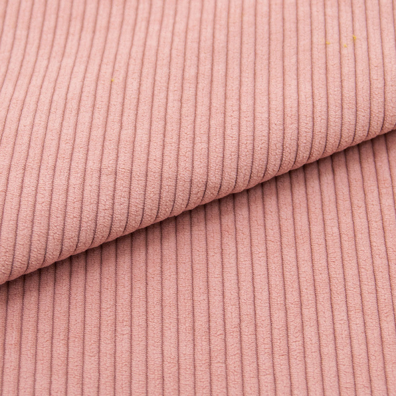 Velours épais côtelé 5mm rose clair
100% polyester
Oeko-tex : oui
Blanchiment : Blanchiment à proscrire
Repassage : Repassage au fer froid (110 °C)
Nettoyage à sec : Nettoyage à sec à proscrire
Séchage : Séchage en machine à proscrire